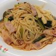 きのことベーコンのトマトパスタ