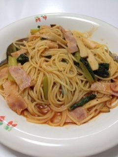 きのことベーコンのトマトパスタ-レシピのメイン写真