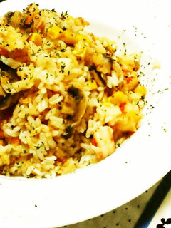 炊飯器で♪工夫ありのエビピラフ☆-レシピのメイン写真
