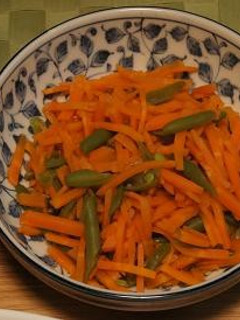 人参とインゲンの出汁醤油和え-レシピのメイン写真