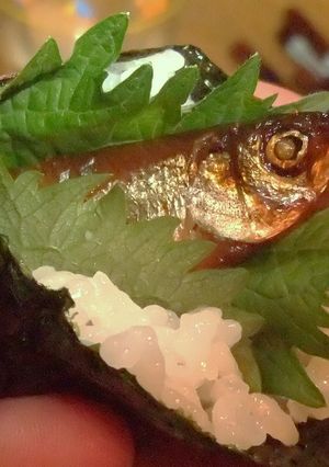 ワカサギ甘露煮de手巻き寿司-レシピのメイン写真