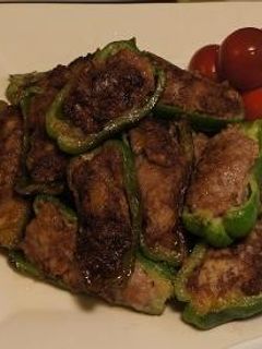 ピーマンの肉詰め焼き-レシピのメイン写真