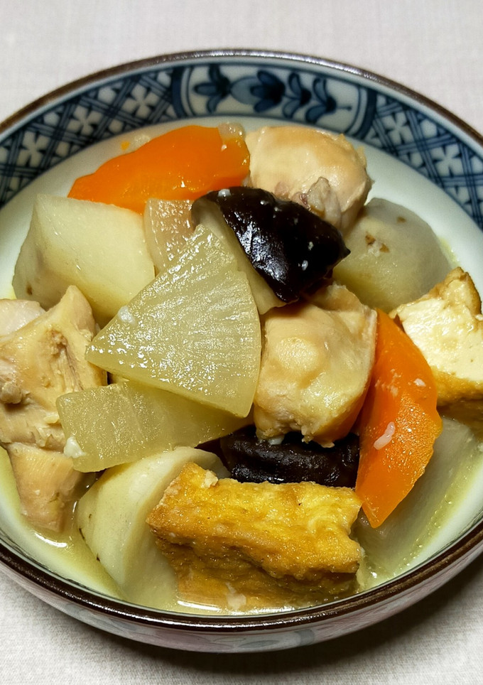 玄米甘酒と塩麹でまろやか鶏と根菜の煮物-レシピのメイン写真