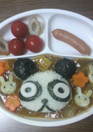 お誕生日のデコカレー-レシピのメイン写真