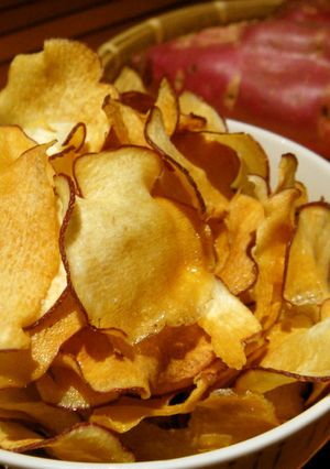 ぱりっぱり　スイートポテトチップス-レシピのメイン写真