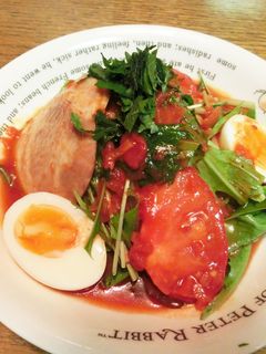 コクがある!さっぱりトマト冷やしラーメン-レシピのメイン写真