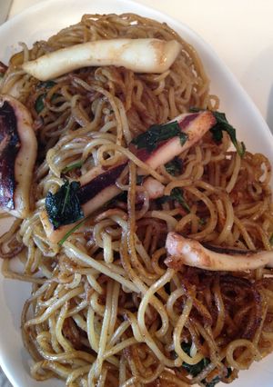 【5分レシピ】丸ごとイカと大葉の焼きそば-レシピのメイン写真