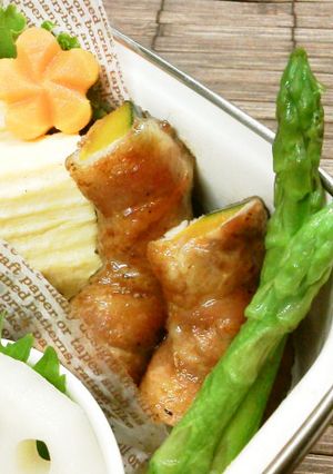 豚バラロ-ルinかぼちゃ-レシピのメイン写真