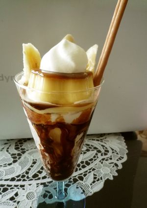 昭和の喫茶店のプリンパフェ-レシピのメイン写真