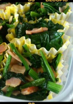 冷凍♪お弁当副菜　バジリコベーコンポパイ-レシピのメイン写真