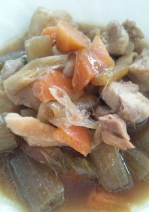 ふきと鶏肉の煮物-レシピのメイン写真