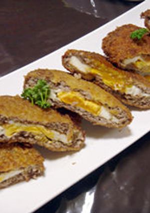 半熟目玉焼き入りメンチカツ-レシピのメイン写真