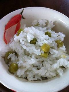 豆ごはん：うすい豆の豆ごはん by 百笑通信 【クックパッド