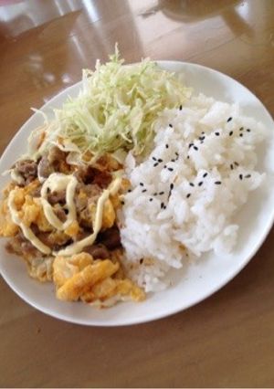 ちょーうまい！お肉と卵の簡単焼き！-レシピのメイン写真