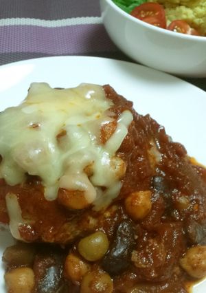 チリコンカンハンバーグ-レシピのメイン写真