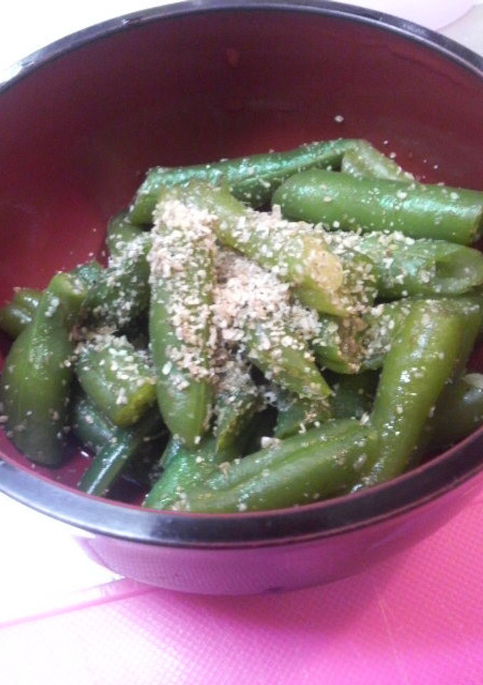 簡単！手抜きいんげんの胡麻和え-レシピのメイン写真