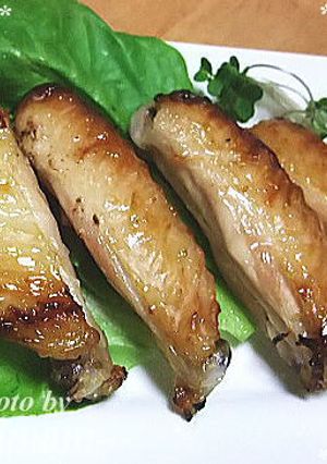 鶏手羽中の塩麹おろしニンニク焼き-レシピのメイン写真