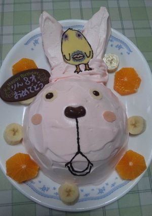 プーチン＆コマネチ☆バースデーケーキ☆-レシピのメイン写真