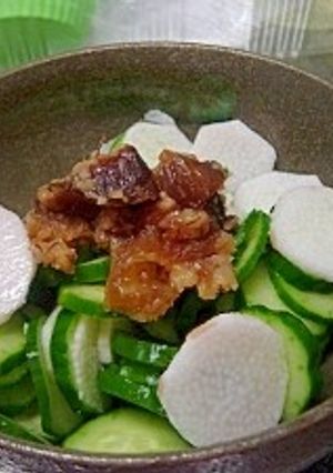 きゅうりと長芋の金山寺味噌乗せ-レシピのメイン写真