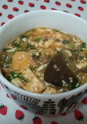 簡単！麻婆ナス豆腐。-レシピのメイン写真