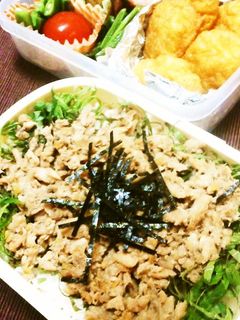 鯖と生姜のそぼろ弁当-レシピのメイン写真