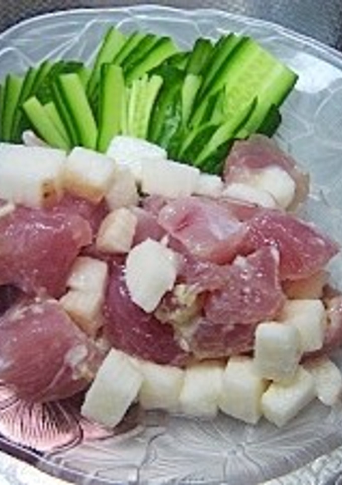 塩麹漬けマグロと長いもの和え物-レシピのメイン写真