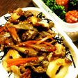 豚小間とゴボウの豪華なきんぴら