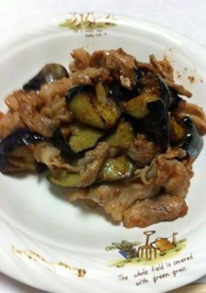 豚肉とナスの辛味噌炒め-レシピのメイン写真