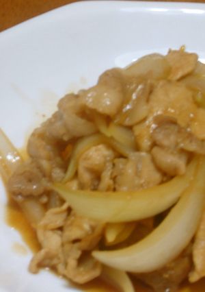 新玉ねぎと豚肉の甘辛炒め-レシピのメイン写真