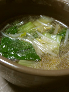 もやしと青梗菜の中華スープ-レシピのメイン写真
