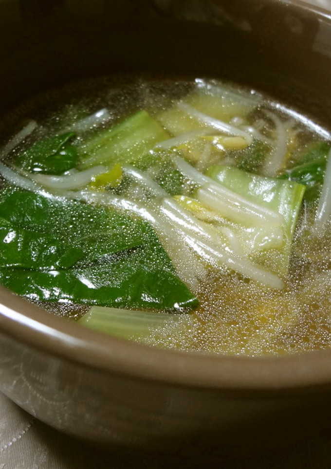 もやしと青梗菜の中華スープ-レシピのメイン写真