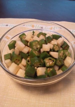 オクラと山芋の和え物♪-レシピのメイン写真