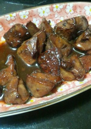 鶏レバーの甘ダレ煮-レシピのメイン写真