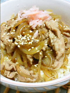 ♦簡単!がっつり食べてもヘルシーな 豚丼-レシピのメイン写真