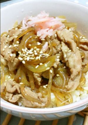♦簡単!がっつり食べてもヘルシーな　豚丼-レシピのメイン写真