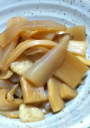 メンマとこんにゃくのヘルシー煮物-レシピのメイン写真
