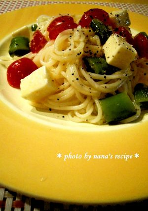 冷麦で冷製パスタ風-レシピのメイン写真