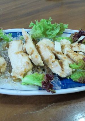 塩鶏とプチプチ海藻麺の和風サラダ-レシピのメイン写真