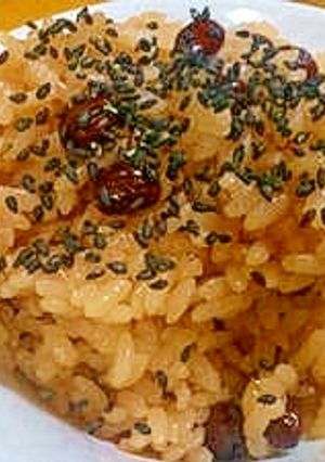 お祝い事に！碁石茶のお赤飯-レシピのメイン写真