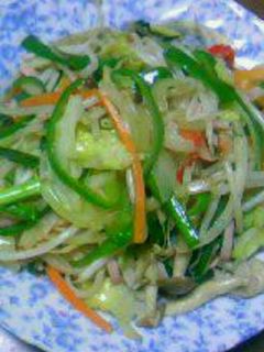 基本の野菜炒め(ハム入り)!-レシピのメイン写真