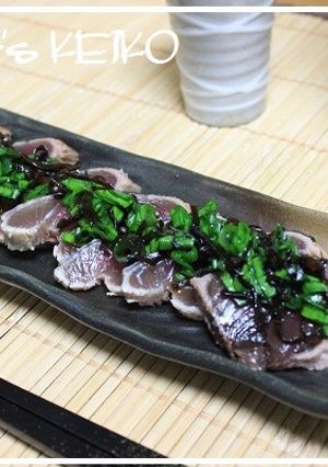 かつおのたたきネギと塩昆布のソース-レシピのメイン写真