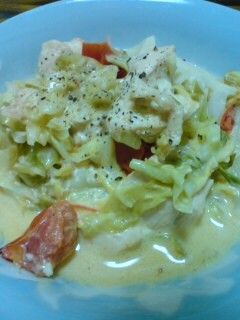簡単☆キャベツたっぷり塩麹チーズ蒸し-レシピのメイン写真