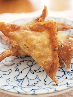 ワンタンの皮で豚まめ揚げ-レシピのメイン写真
