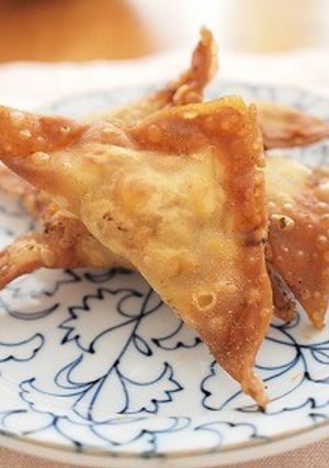 ワンタンの皮で豚まめ揚げ-レシピのメイン写真