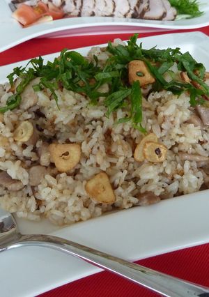 旨っ！塩麹豚バラ肉でガーリックライス-レシピのメイン写真