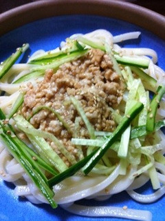 鶏そぼろの冷やしうどん-レシピのメイン写真