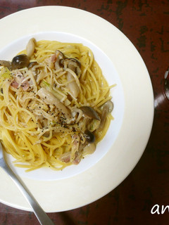 ●豆乳で!きのこのクリームパスタ●-レシピのメイン写真
