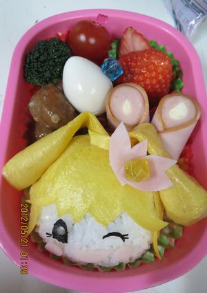キャラ弁　ピカピカピカリン　キュアピース-レシピのメイン写真