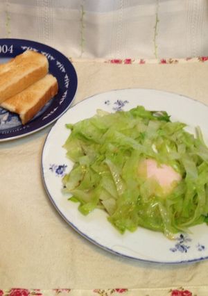 レタスハムエッグ-レシピのメイン写真