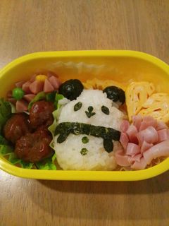 幼稚園キャラ弁☆パンダ-レシピのメイン写真